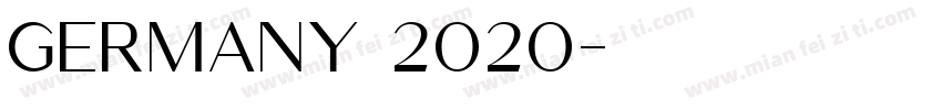 germany 2020字体转换